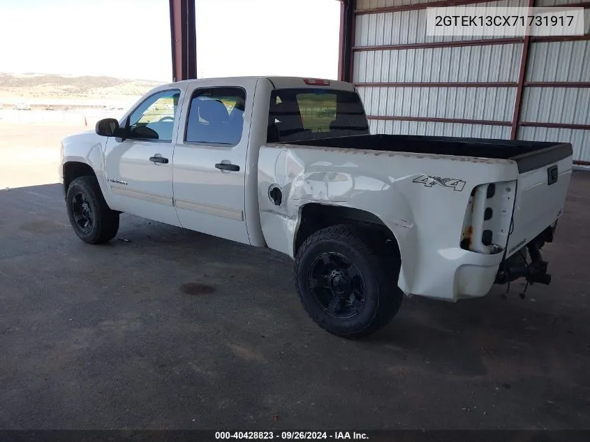 2007 GMC Sierra 1500 Sl VIN: 2GTEK13CX71731917 Lot: 40428823