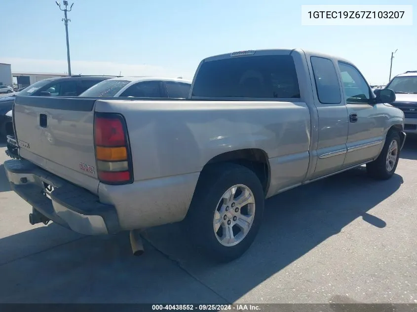 2007 GMC Sierra 1500 Classic Sle2 VIN: 1GTEC19Z67Z103207 Lot: 40438552