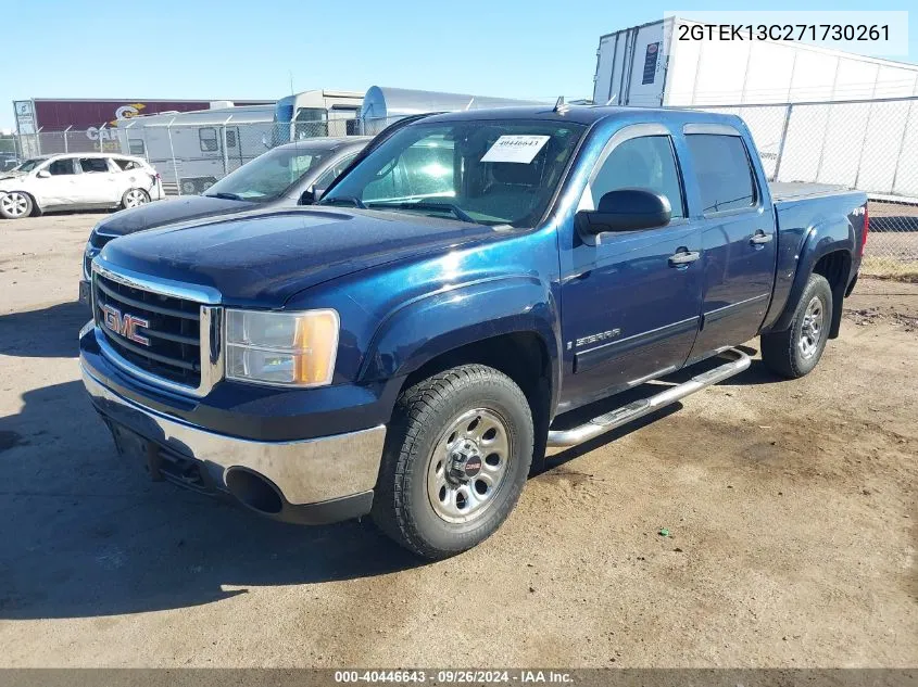 2007 GMC Sierra 1500 Sl VIN: 2GTEK13C271730261 Lot: 40446643