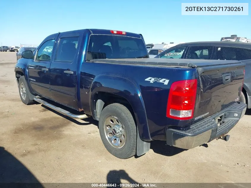 2007 GMC Sierra 1500 Sl VIN: 2GTEK13C271730261 Lot: 40446643