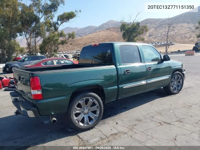 2GTEC13Z771151350 2007 GMC Sierra 1500 Classic Sle1