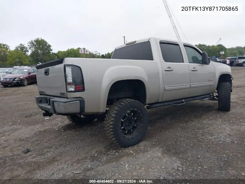 2007 GMC Sierra 1500 Slt VIN: 2GTFK13Y871705865 Lot: 40454602