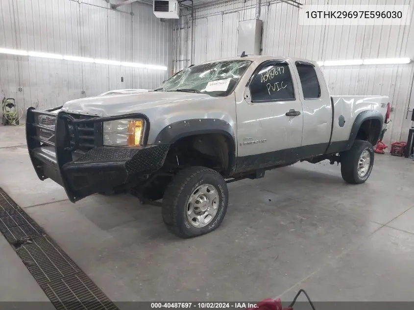 2007 GMC Sierra 2500Hd Sle1 VIN: 1GTHK29697E596030 Lot: 40487697