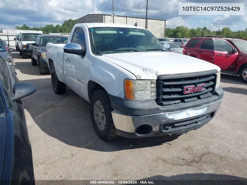 2007 GMC Sierra 1500 Work Truck VIN: 1GTEC14C97Z526429 Lot: 40490302