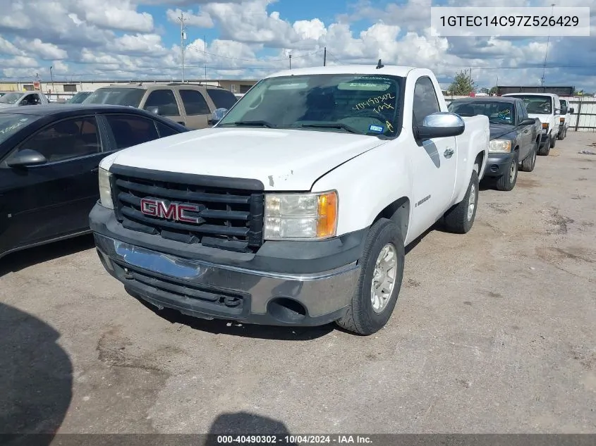 2007 GMC Sierra 1500 Work Truck VIN: 1GTEC14C97Z526429 Lot: 40490302