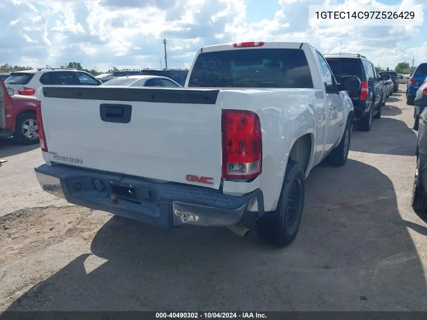 2007 GMC Sierra 1500 Work Truck VIN: 1GTEC14C97Z526429 Lot: 40490302