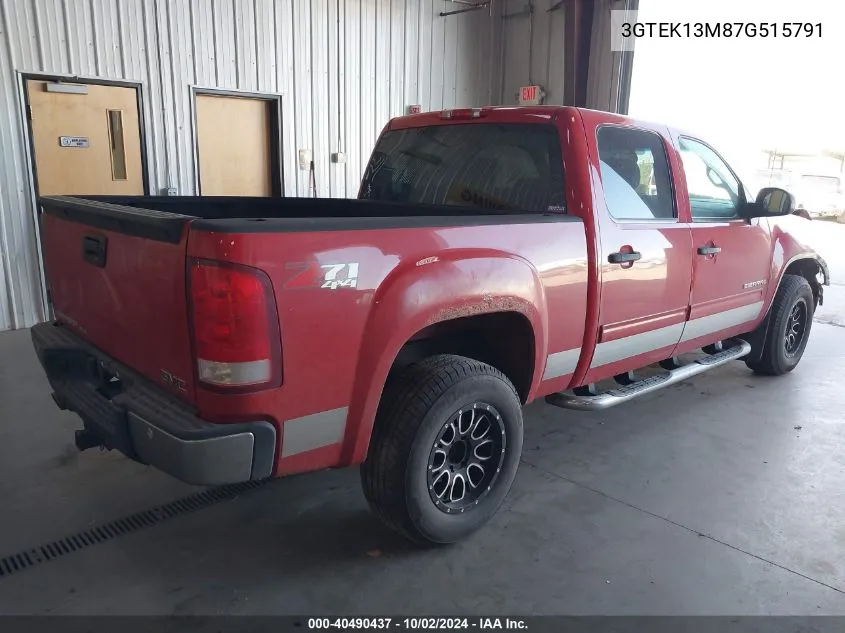 3GTEK13M87G515791 2007 GMC Sierra 1500 Sle1