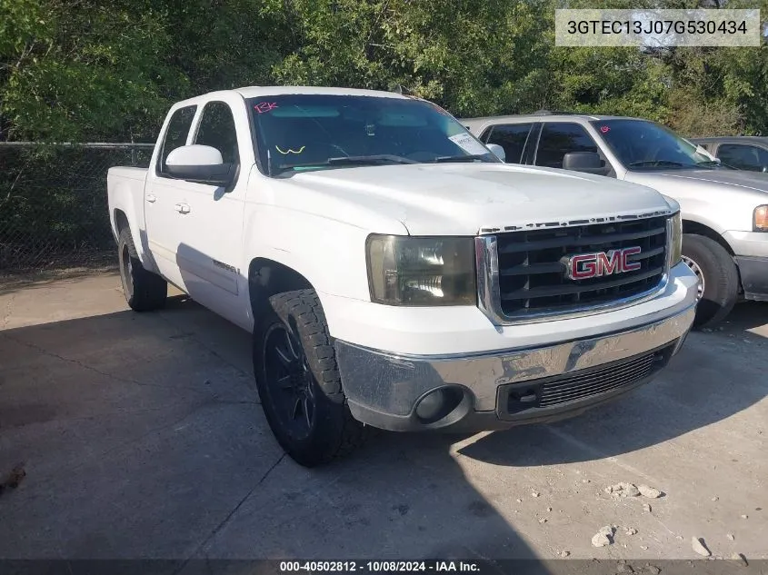 2007 GMC Sierra 1500 Slt VIN: 3GTEC13J07G530434 Lot: 40502812