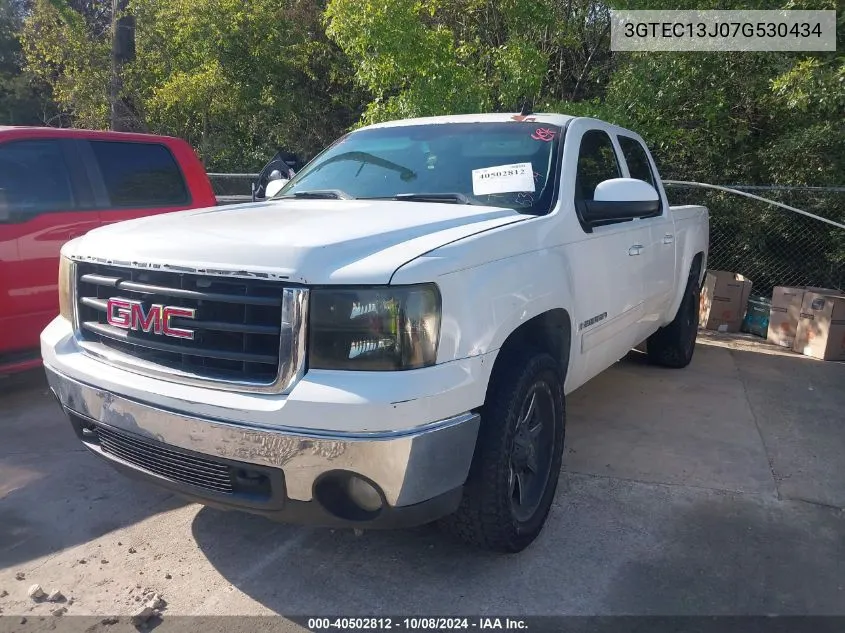 2007 GMC Sierra 1500 Slt VIN: 3GTEC13J07G530434 Lot: 40502812