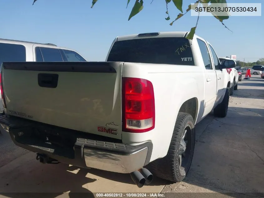 2007 GMC Sierra 1500 Slt VIN: 3GTEC13J07G530434 Lot: 40502812