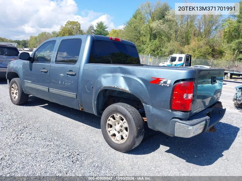 2007 GMC Sierra 1500 Sle1 VIN: 2GTEK13M371701991 Lot: 40509042