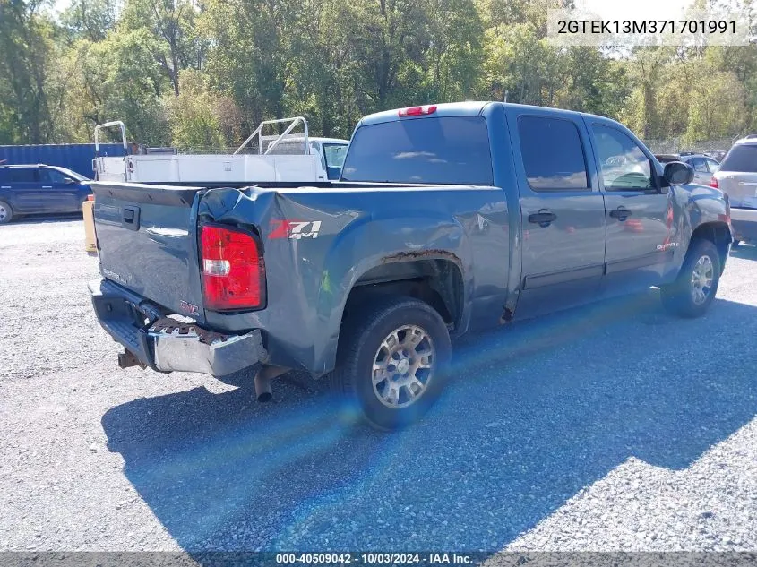 2007 GMC Sierra 1500 Sle1 VIN: 2GTEK13M371701991 Lot: 40509042