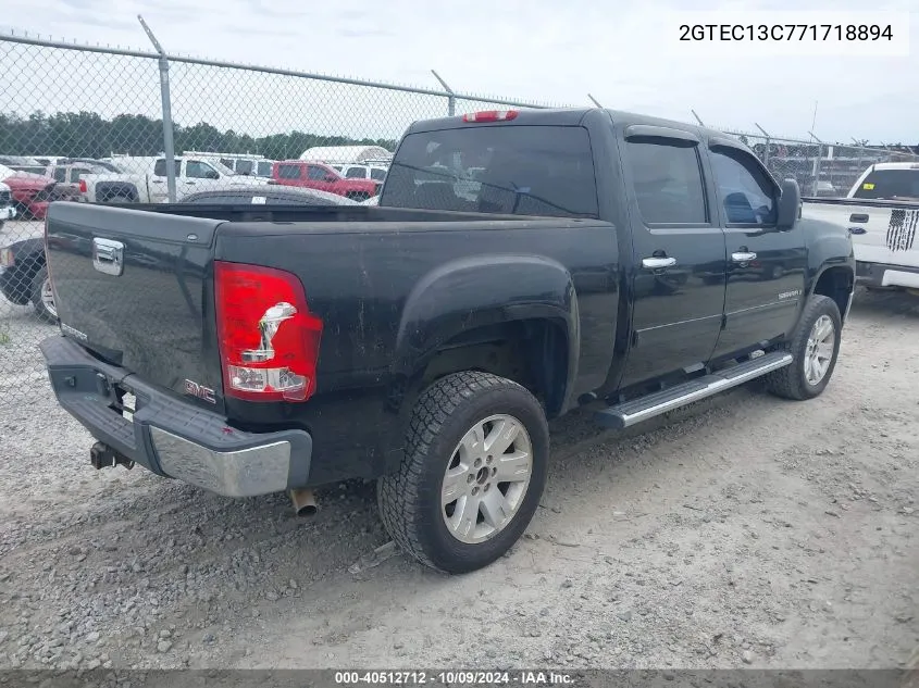 2007 GMC Sierra 1500 Sl VIN: 2GTEC13C771718894 Lot: 40512712