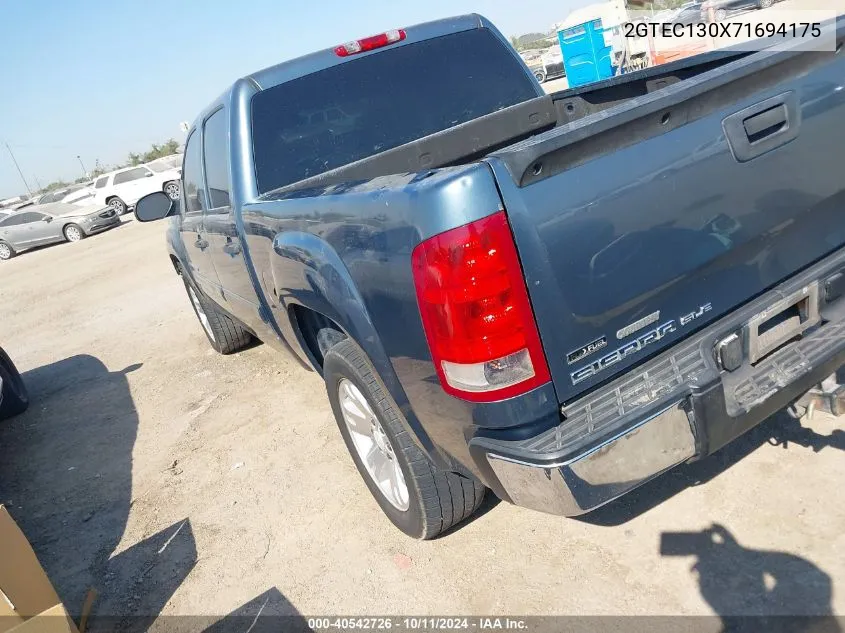 2007 GMC Sierra 1500 Sle1 VIN: 2GTEC130X71694175 Lot: 40542726