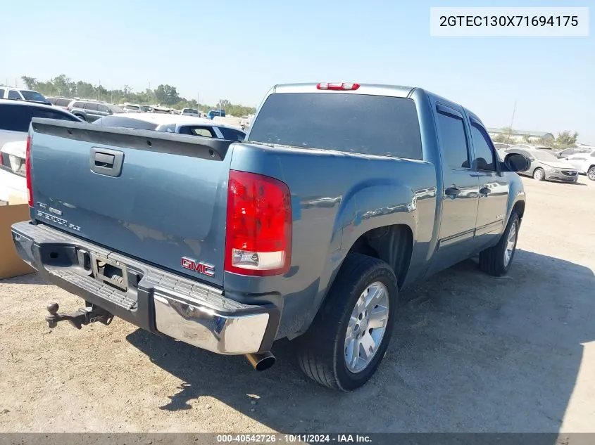 2007 GMC Sierra 1500 Sle1 VIN: 2GTEC130X71694175 Lot: 40542726