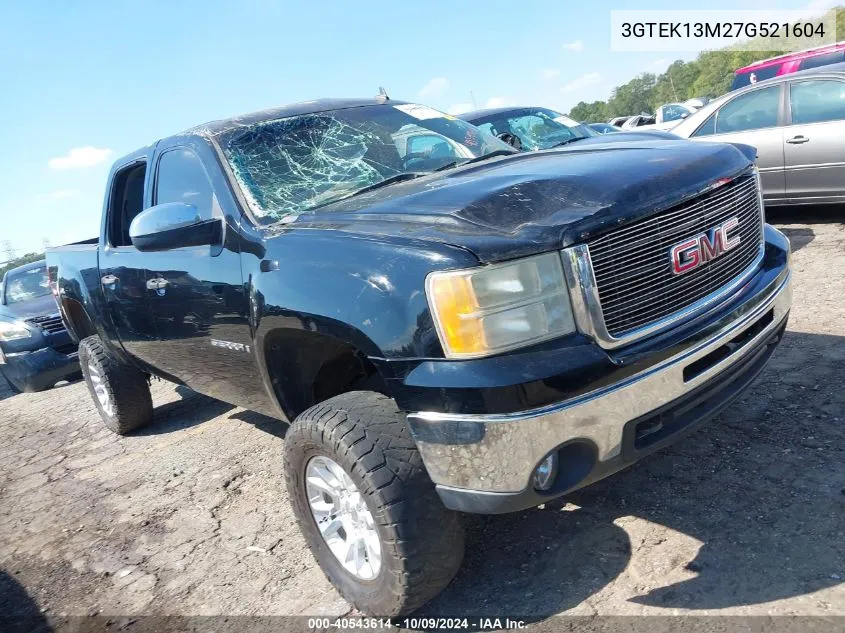 2007 GMC Sierra 1500 Sle1 VIN: 3GTEK13M27G521604 Lot: 40543614