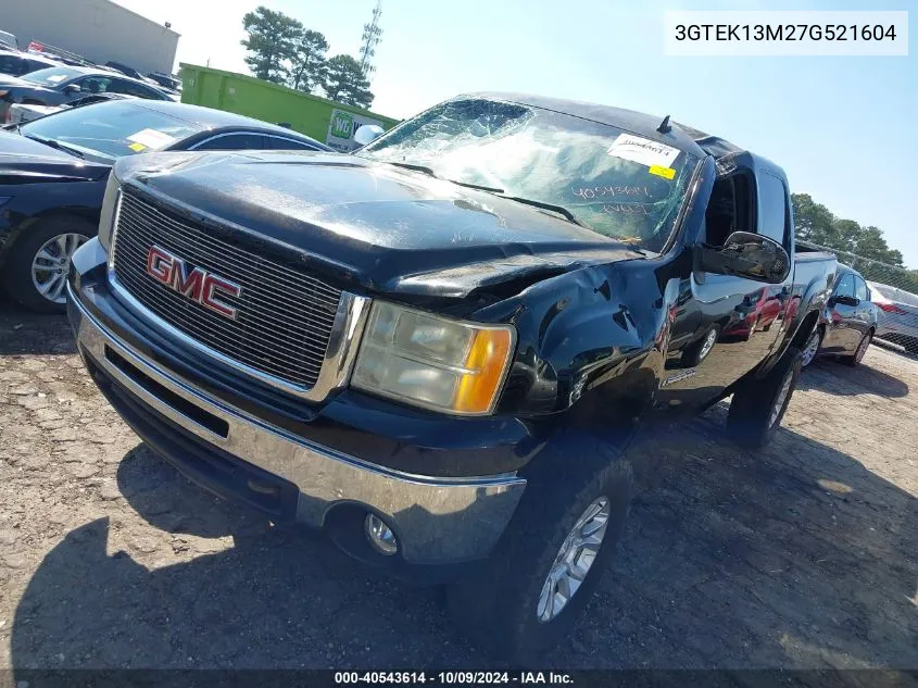 2007 GMC Sierra 1500 Sle1 VIN: 3GTEK13M27G521604 Lot: 40543614