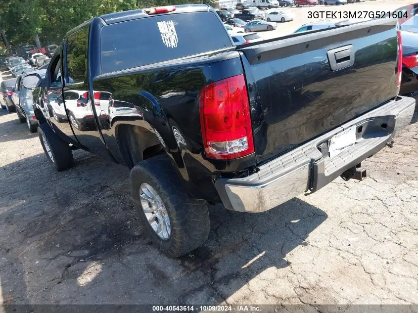 2007 GMC Sierra 1500 Sle1 VIN: 3GTEK13M27G521604 Lot: 40543614