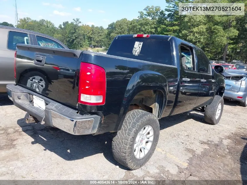 2007 GMC Sierra 1500 Sle1 VIN: 3GTEK13M27G521604 Lot: 40543614