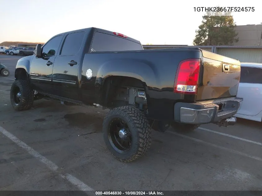 2007 GMC Sierra 2500Hd Slt VIN: 1GTHK23667F524575 Lot: 40546830