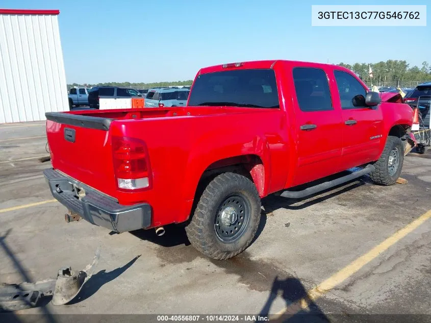 2007 GMC Sierra 1500 Sl VIN: 3GTEC13C77G546762 Lot: 40556807