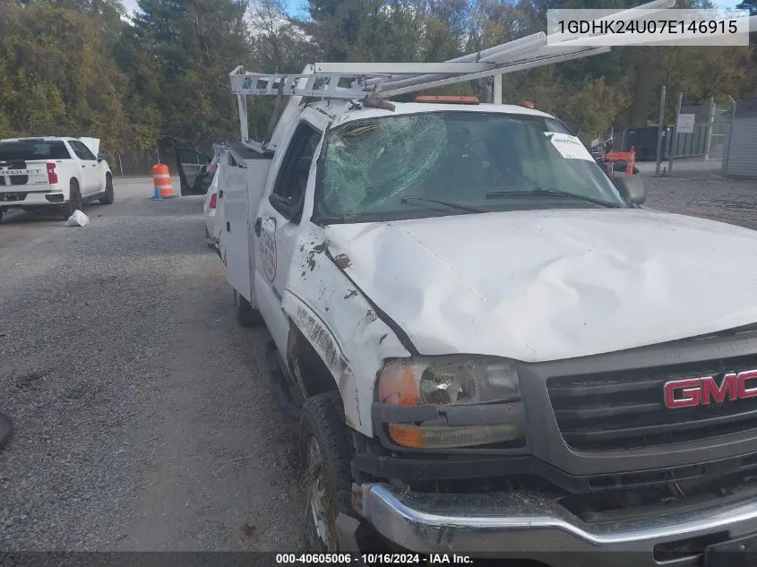 2007 GMC Sierra 2500Hd Classic Work Truck VIN: 1GDHK24U07E146915 Lot: 40605006