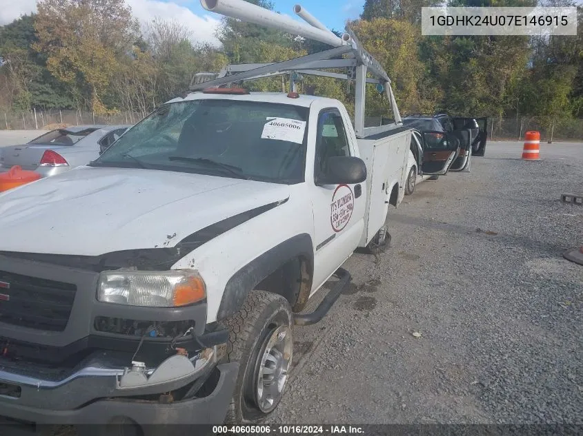 2007 GMC Sierra 2500Hd Classic Work Truck VIN: 1GDHK24U07E146915 Lot: 40605006