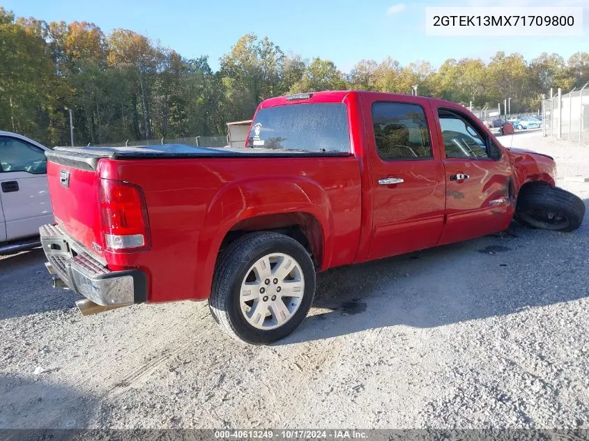 2007 GMC Sierra 1500 Sle2 VIN: 2GTEK13MX71709800 Lot: 40613249