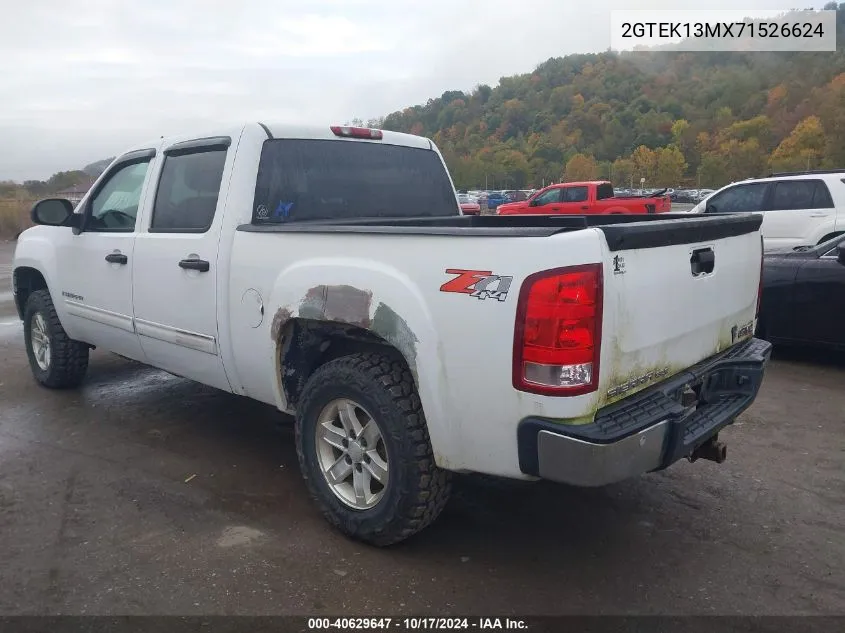 2007 GMC Sierra 1500 Sle2 VIN: 2GTEK13MX71526624 Lot: 40629647