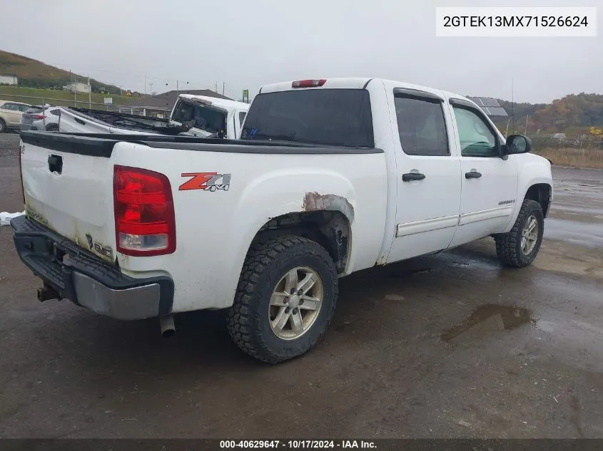 2007 GMC Sierra 1500 Sle2 VIN: 2GTEK13MX71526624 Lot: 40629647