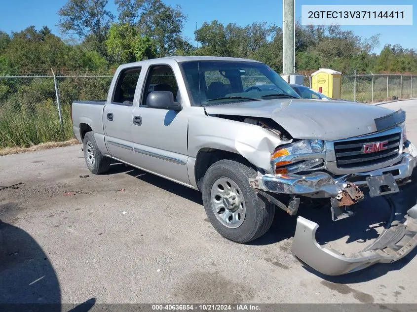 2007 GMC Sierra 1500 Classic Sl VIN: 2GTEC13V371144411 Lot: 40636854