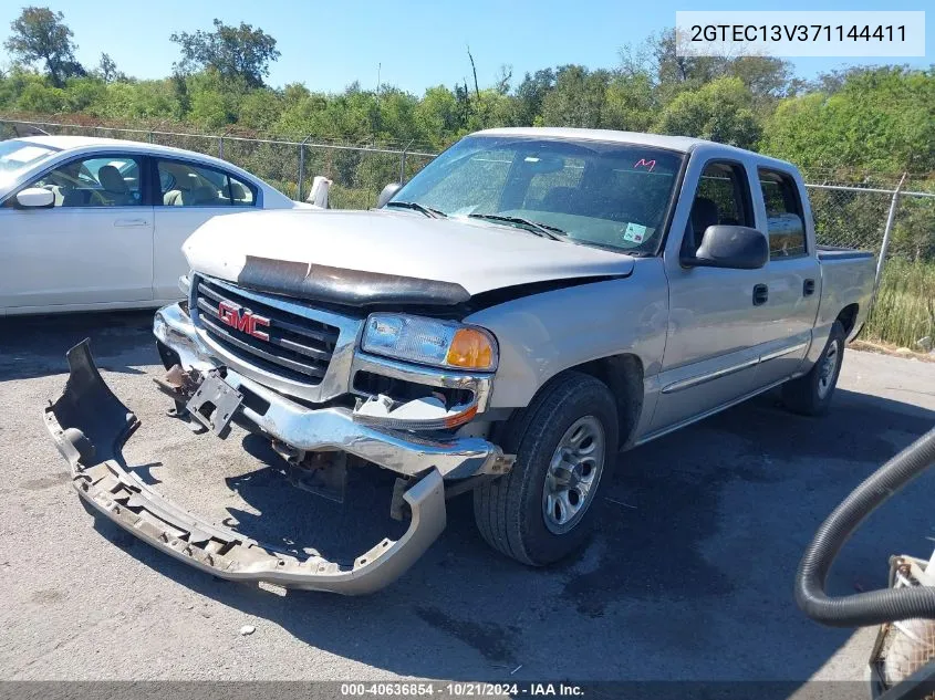 2007 GMC Sierra 1500 Classic Sl VIN: 2GTEC13V371144411 Lot: 40636854