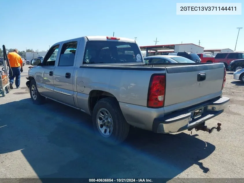 2007 GMC Sierra 1500 Classic Sl VIN: 2GTEC13V371144411 Lot: 40636854