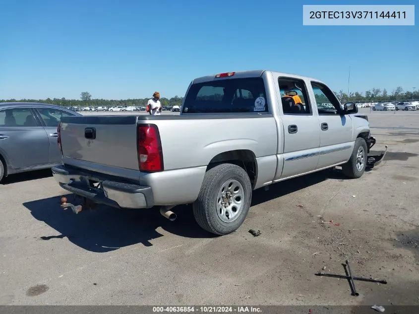 2007 GMC Sierra 1500 Classic Sl VIN: 2GTEC13V371144411 Lot: 40636854