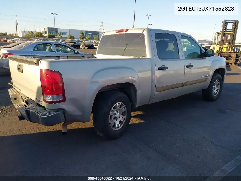 2007 GMC Sierra 1500 Sle2 VIN: 2GTEC13JX71552823 Lot: 40646622