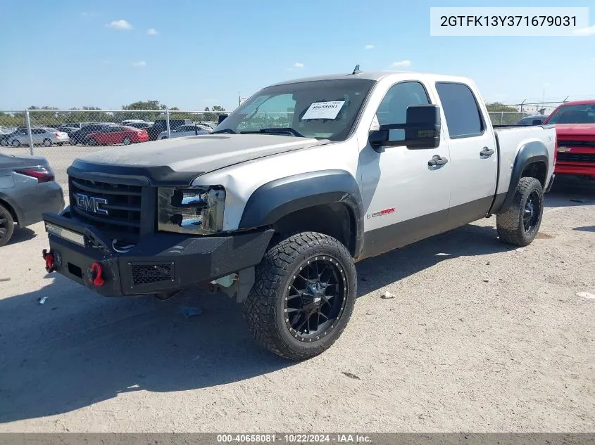 2007 GMC Sierra 1500 Sle1 VIN: 2GTFK13Y371679031 Lot: 40658081