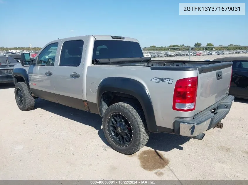 2007 GMC Sierra 1500 Sle1 VIN: 2GTFK13Y371679031 Lot: 40658081