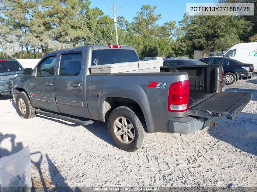 2007 GMC Sierra 1500 Slt VIN: 2GTEK13Y271585475 Lot: 40674661