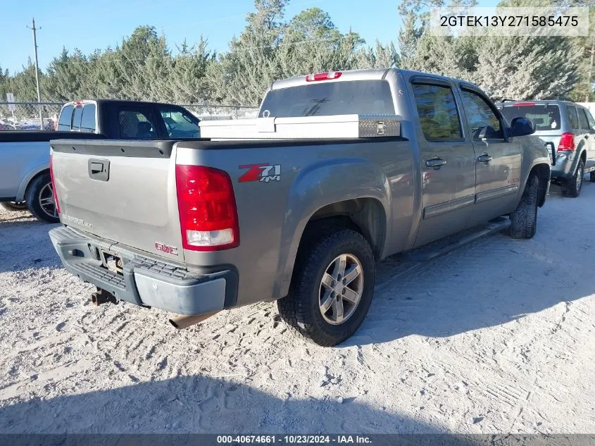 2007 GMC Sierra 1500 Slt VIN: 2GTEK13Y271585475 Lot: 40674661