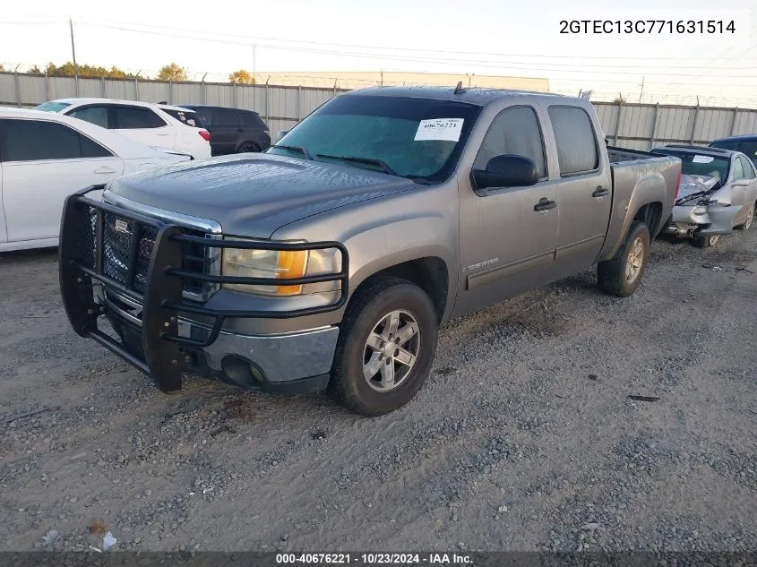 2007 GMC Sierra 1500 Sle1 VIN: 2GTEC13C771631514 Lot: 40676221