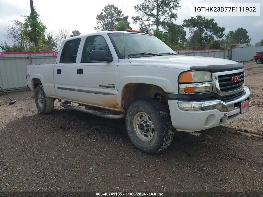 2007 GMC Sierra 2500Hd Classic Slt VIN: 1GTHK23D77F111952 Lot: 40741195