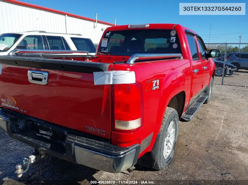 3GTEK13327G544260 2007 GMC Sierra 1500 Sle1