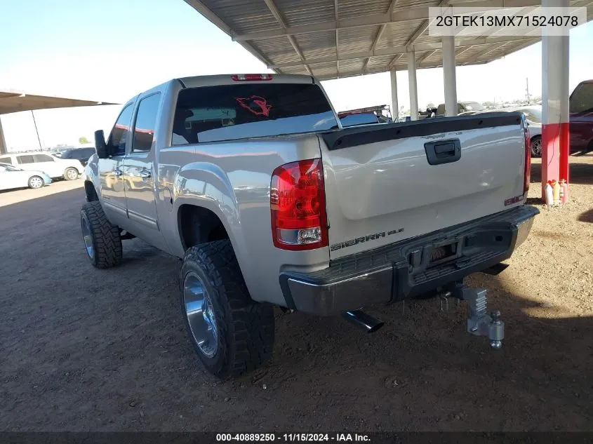 2007 GMC Sierra 1500 Sle1 VIN: 2GTEK13MX71524078 Lot: 40889250