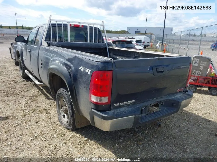 2008 GMC Sierra 2500Hd VIN: 1GTHK29K08E142683 Lot: 12085280