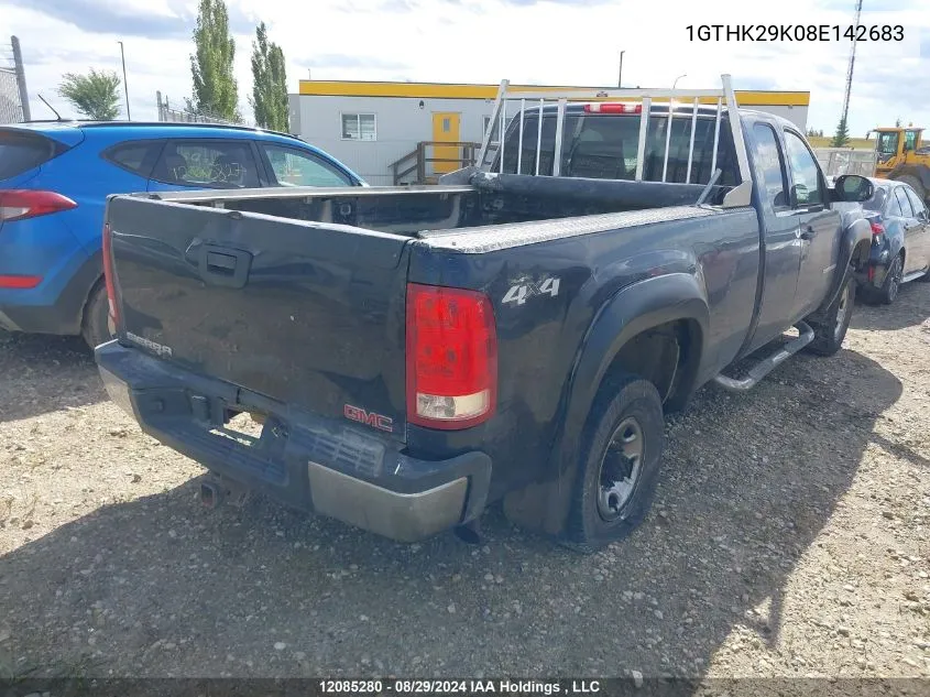 2008 GMC Sierra 2500Hd VIN: 1GTHK29K08E142683 Lot: 12085280