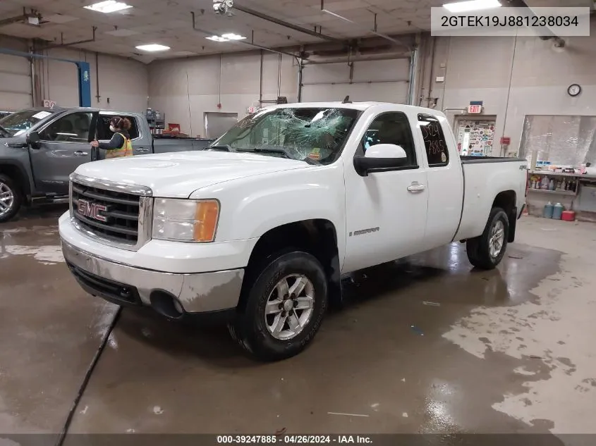 2GTEK19J881238034 2008 GMC Sierra 1500 Slt