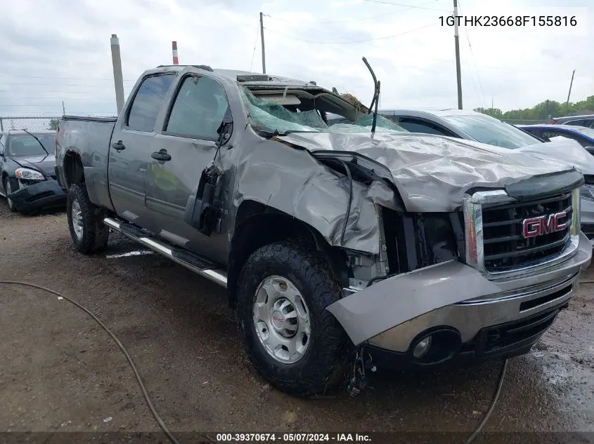 1GTHK23668F155816 2008 GMC Sierra 2500Hd Sle1