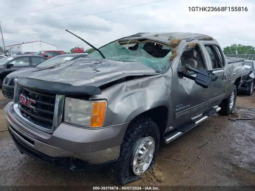 2008 GMC Sierra 2500Hd Sle1 VIN: 1GTHK23668F155816 Lot: 39370674