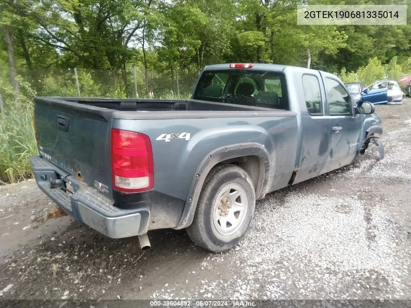 2008 GMC Sierra 1500 Work Truck VIN: 2GTEK190681335014 Lot: 39604892