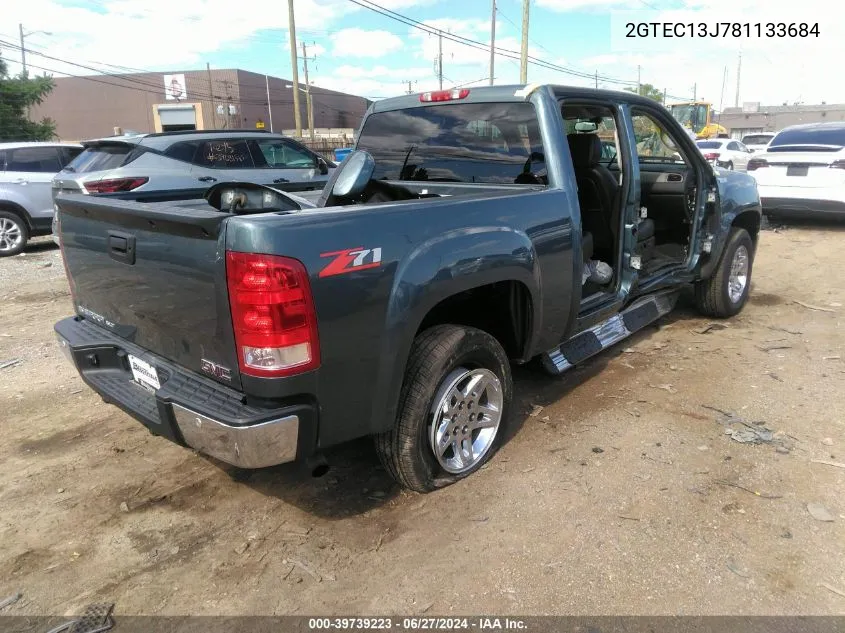 2008 GMC Sierra 1500 Slt VIN: 2GTEC13J781133684 Lot: 39739223